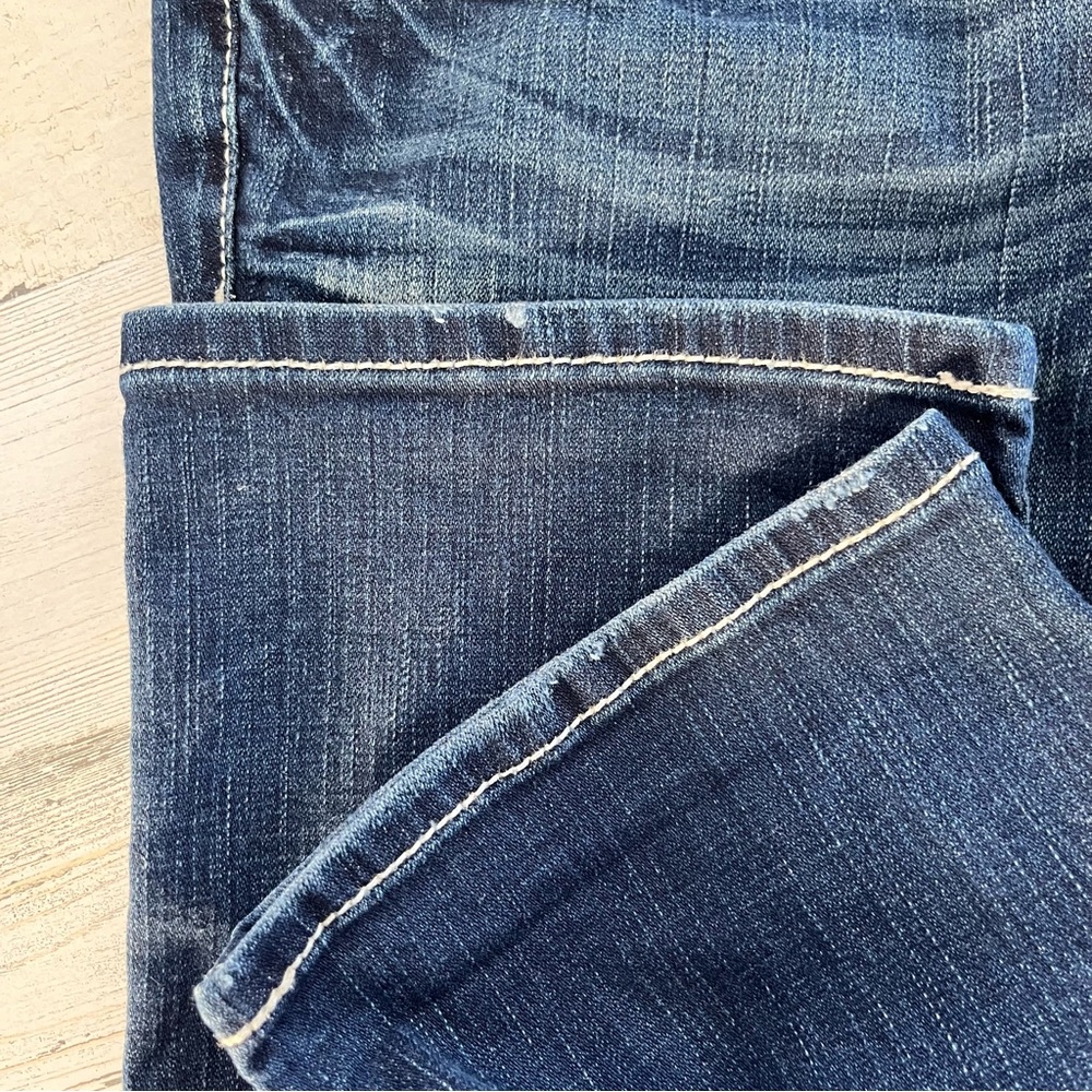 BKE Women’s Reese Capri Distressed Blue Denim Jeans Size 31X18 - Picture 8 of 11